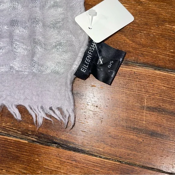 Eileen fisher Light Gray and metallic Scarf - Picture 3 of 5